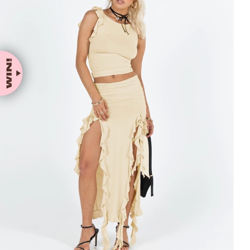 Lioness Rendezvous Tank & Maxi Skirt Canary - Picture 3 of 7